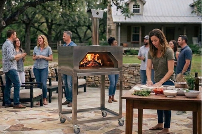 Horno a leña para exterior e interior Saturni Piazza