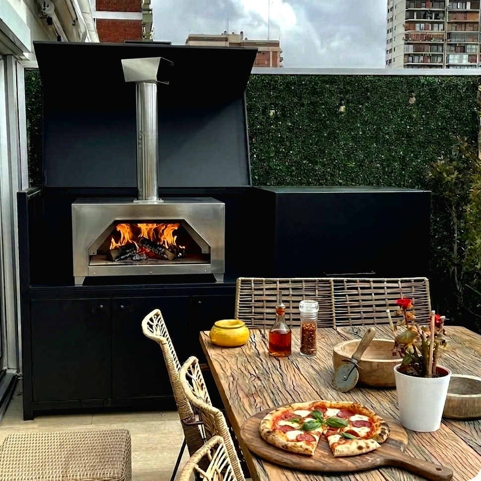 Horno a leña para exterior e interior Saturni Piazza